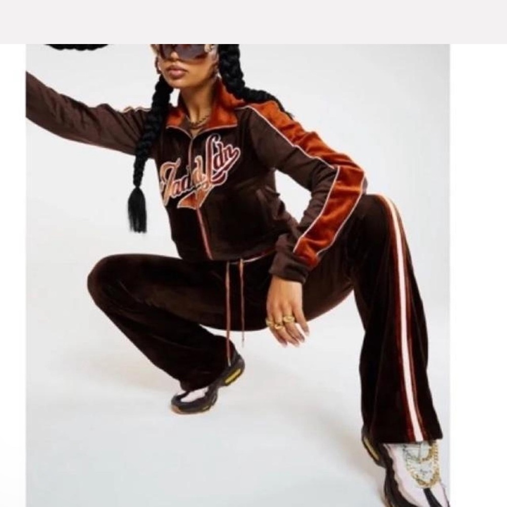 Jaded London Velour Track Pants -